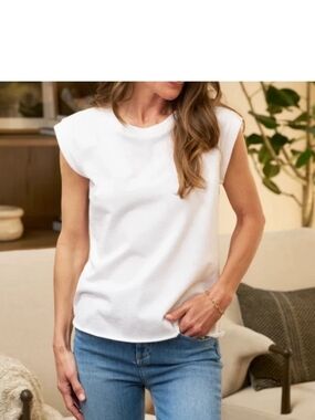 Frank & Eileen Aiden Vintage Muscle Tee Lab White, Size S